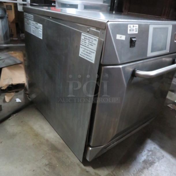 One Merrychef Rapid Cook Ventless  Oven. Model# Eikon e4. 208-240 Volt. 1 Phase. 23X27X24. WORKING WHEN REMOVED. $11,725.00 - Image 2 of 3