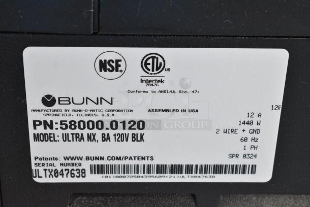 BRAND NEW SCRATCH AND DENT! 2024 Bunn ULTRA NX Stainless Steel Commercial Countertop 2 Hopper Slushie Machine. 120 Volts, 1 Phase. Tested and Working! - Image 8 of 8