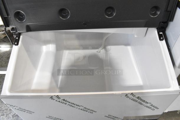 BRAND NEW SCRATCH AND DENT! 2022 Hoshizaki KM-231BAJ Stainless Steel Commercial Ice Head on Commercial Ice Bin. 115 Volts, 1 Phase. - Image 6 of 8