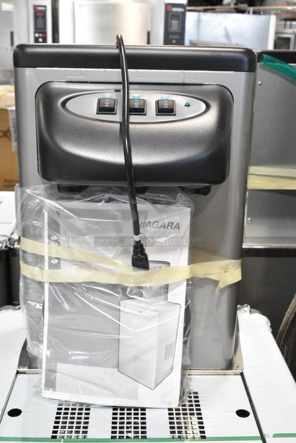 BRAND NEW SCRATCH AND DENT! Cosmetal Niagra 65 Stainless Steel Commercial Floor Style Water Dispenser. 115 Volts, 1 Phase. - Image 3 of 6