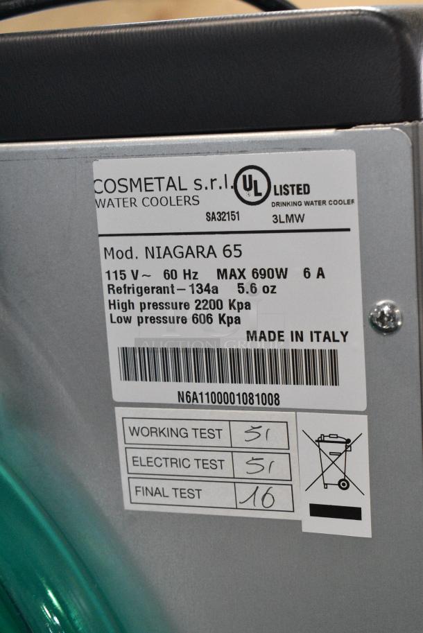 BRAND NEW SCRATCH AND DENT! Cosmetal Niagra 65 Stainless Steel Commercial Floor Style Water Dispenser. 115 Volts, 1 Phase. - Image 6 of 6