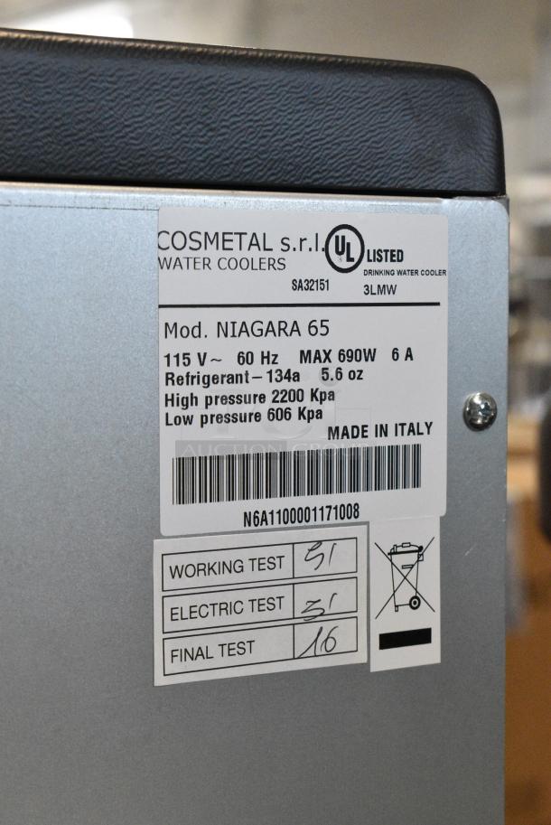 BRAND NEW SCRATCH AND DENT! Cosmetal Niagra 65 Stainless Steel Commercial Floor Style Water Dispenser. 115 Volts, 1 Phase. - Image 6 of 6