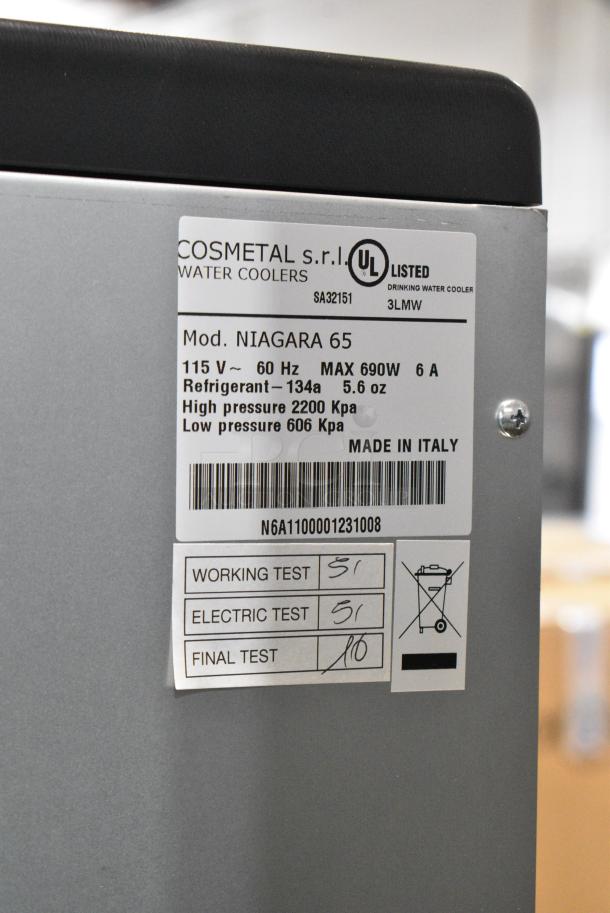 BRAND NEW SCRATCH AND DENT! Cosmetal Niagra 65 Stainless Steel Commercial Floor Style Water Dispenser. 115 Volts, 1 Phase. - Image 6 of 6