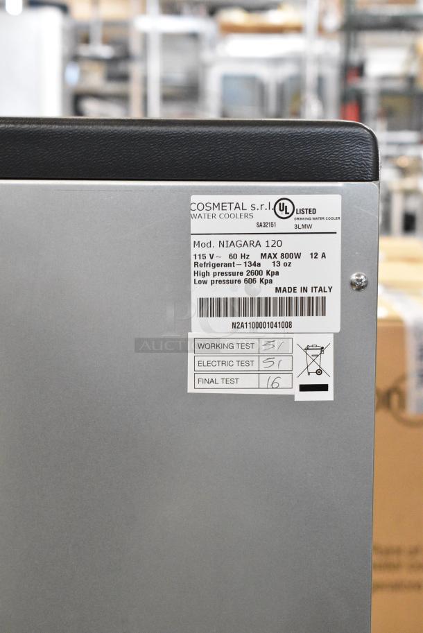 BRAND NEW SCRATCH AND DENT! Cosmetal Niagra 120 Stainless Steel Commercial Floor Style Water Dispenser. 115 Volts, 1 Phase. - Image 6 of 6