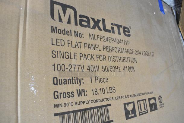 BRAND NEW SCRATCH AND DENT! Maxlite MLFP24EP4041/1P LED Flat Panel 2x4 Light - Image 3 of 3