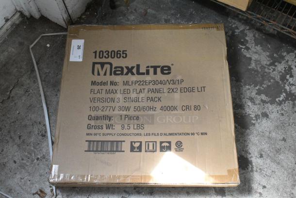 BRAND NEW SCRATCH AND DENT! Maxlite MLFP22EP3040/1P LED Flat Max Panel 2x2 Light - Image 3 of 4