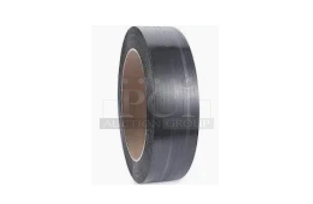 2 BRAND NEW SCRATCH AND DENT! Uline S-821 Poly Strapping - 1⁄2" x .024" x 7,200', Black. 2 Times Your Bid! - Image 1 of 4