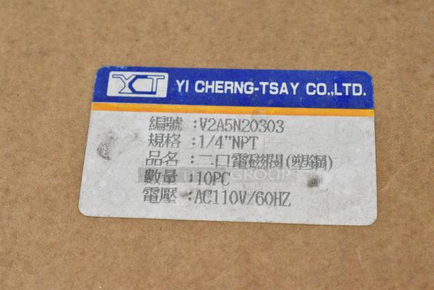 BRAND NEW SCRATCH AND DENT! Case of 6 Boxes of 10 Solenoid Valves. - Image 8 of 8