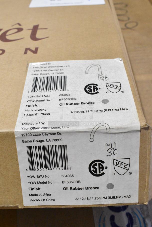 IN ORIGINAL BOX! Belle Foret BF505ORB Oil Rubbed Bronze Faucet. - Image 4 of 4