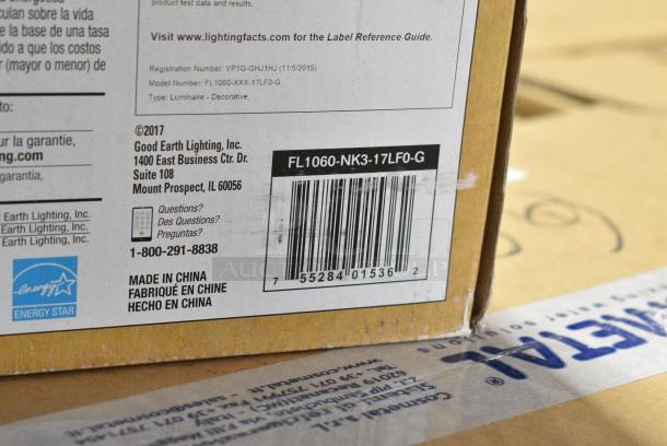 BRANDS NEW SCRATCH AND DENT! GoodEarth 0760079 Jordan Light Fixture. - Image 6 of 7