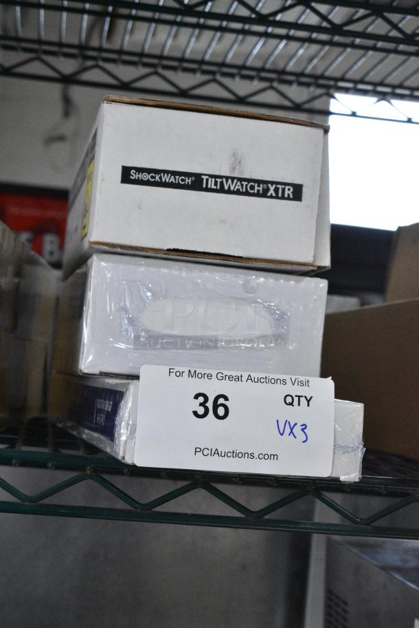 3 Various IN ORIGINAL BOX! Including Uline H-540 Industrial Tensioner, Uline H-57-1/2 Industrial Sealer, Uline S-5571 ShockWatch Tilt Watch XTR. 3 Times Your Bid! - Image 2 of 9