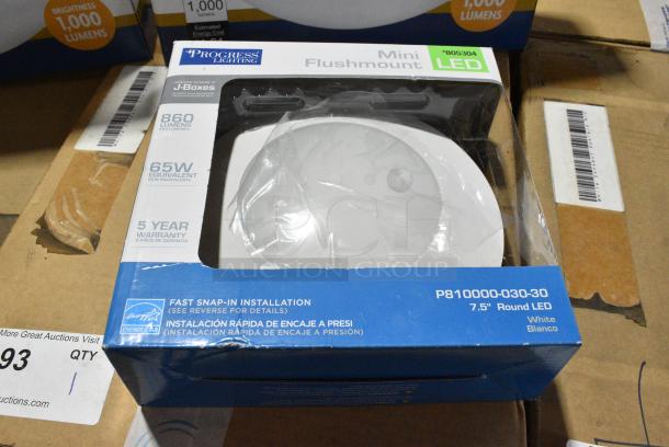 3 BRAND NEW SCRATCH AND DENT! Items Including 2 Topaz 11" Dimmable Ceiling Fixture and Progress Lighting Mini Flushmount Light. 3 Times Your Bid! - Image 3 of 8