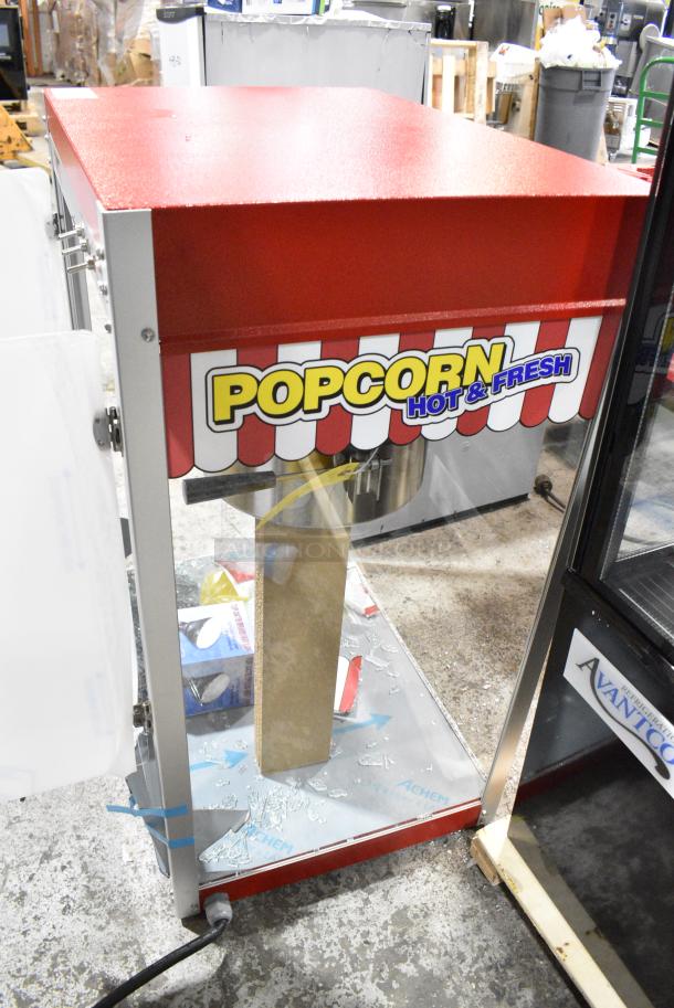 BRAND NEW SCRATCH AND DENT! Paragon TP-16 Paragon 1116810 Classic Pop 16 oz. Popcorn Machine Merchandiser. 120 Volts, 1 Phase. Cannot Test Due To Plug Style - Image 1 of 9