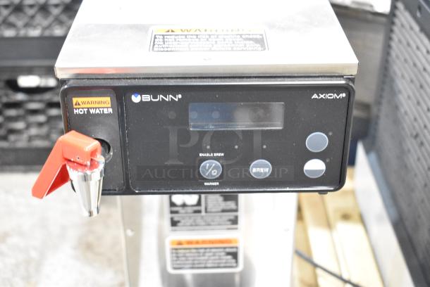 BRAND NEW SCRATCH AND DENT! 2024 Bunn SINGLE AXIOM 15 Stainless Steel Commercial Countertop Single 1 Gallon Coffee Brewer with Portable Server and Hot Water Dispenser. 120 Volts, 1 Phase. - Image 7 of 10