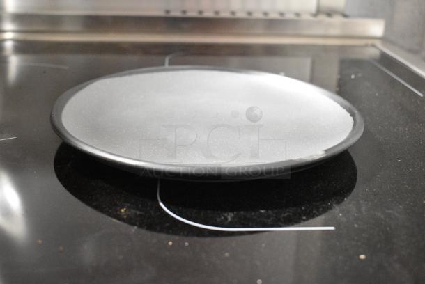 BRAND NEW SCRATCH AND DENT! Box of GET CS-90-GR Pottery Market 9" Matte Speckled Gray Melamine Coupe Dinner Plate - Image 3 of 5