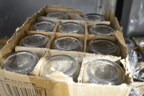 2  BRAND NEW SCRATCH AND DENT! Boxes Including 5537107 Acopa Rustic Charm 5 oz. Mini Mason Jar - 12/Case and 553100034 Choice 34 oz. Hinge Top Glass Storage Jar - 4/Pack. 2 Times Your Bid! - Image 8 of 8