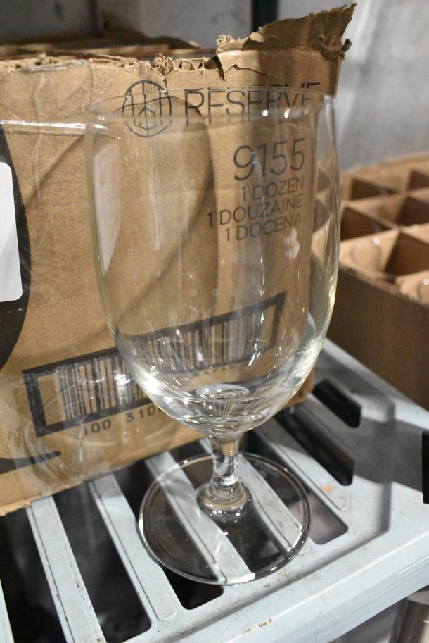 BRAND NEW SCRATCH AND DENT! Box of 12 Reserve by Libbey 9155 Contour 13.5 oz. Customizable Goblet - Image 1 of 3