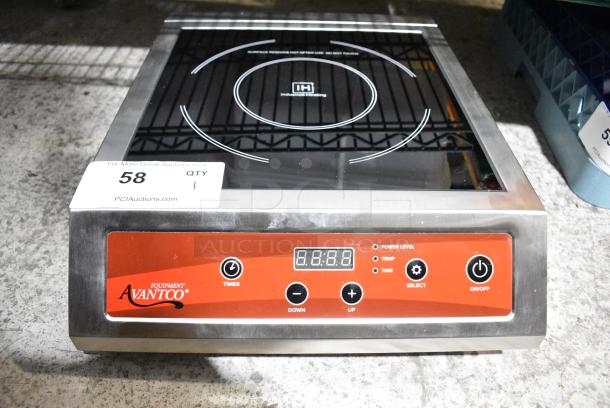 BRAND NEW SCRATCH AND DENT! 2024 Avantco 177IC3500 Stainless Steel Countertop Induction Range / Cooker. 208-240 Volts, 1 Phase. - Image 1 of 6