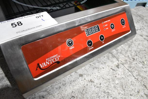 BRAND NEW SCRATCH AND DENT! 2024 Avantco 177IC3500 Stainless Steel Countertop Induction Range / Cooker. 208-240 Volts, 1 Phase. - Image 4 of 6