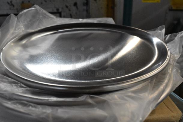 4 BRAND NEW SCRATCH AND DENT! Items Including 407PZCOUP08 Choice 8" Aluminum Coupe Pizza Pan, 407HALFPERF Choice Half Size 19 Gauge 13" x 18" Wire in Rim Aluminum Perforated Bun / Sheet Pan. 4 Times Your Bid! - Image 2 of 6