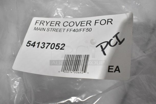 BRAND NEW SCRATCH AND DENT! Lot of 2 Main Street Equipment 54137052 Fryer Cover for FF40 and FF50 Series Fryers - Image 3 of 3