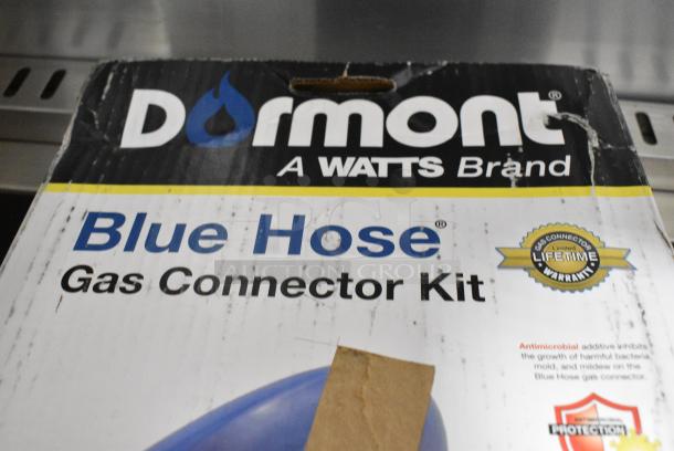 BRAND NEW SCRATCH AND DENT! Dormont 1675KIT48 Deluxe 48" Moveable Gas Connector Kit with SnapFast® Quick Disconnect, Two Elbows, and Restraining Cable - 3/4" Diameter - Image 2 of 4