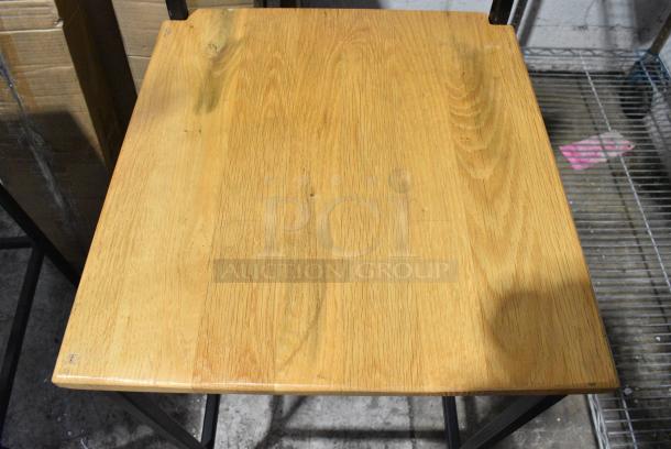 8 BRAND NEW SCRATCH AND DENT! Wooden Bar Height Chair on Metal Frame. 8 Times Your Bid! - Image 5 of 6