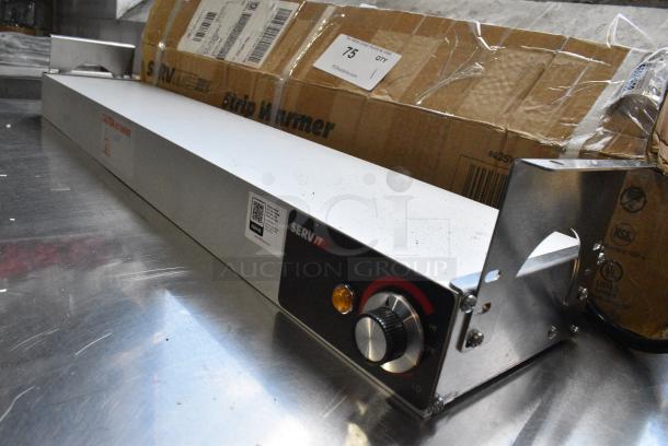BRAND NEW SCRATCH AND DENT! 2024 ServIt 423SW30INCPA 30" Strip Warmer with Single Adjustable Infinite Control and Cord. 120 Volts, 1 Phase. - Image 1 of 9