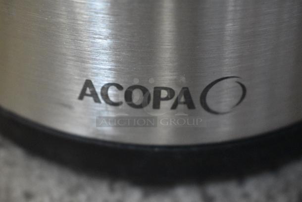 BRAND NEW SCRATCH AND DENT! Acopa 553A30SSP 3 Liter Stainless Steel Lined Airpot with Push Button - Image 3 of 4