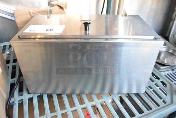 BRAND NEW SCRATCH AND DENT! 2023 Carnival King 382CDPW2 Stainless Steel 3 Qt. Double Cone Dip Warmer. 120 Volts, 1 Phase. - Image 1 of 7