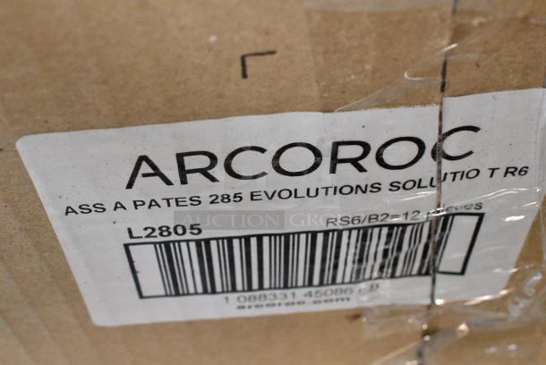 BRAND NEW SCRATCH AND DENT! Box of 12 Arcoroc N9405 Evolutions 11" White Round Opal Glass Pasta Plate by Arc Cardinal. - Image 6 of 6