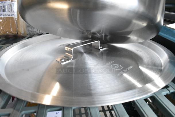 3 BRAND NEW SCRATCH AND DENT! Items Including Vigor 473TPLSCPAN7 SS3 Series 7 Qt. Tri-Ply Stainless Steel Sauce Pan with Cover and Helper Handle, 471SPC40 Choice 14 3/4" Aluminum Pot / Pan Cover. 3 Times Your Bid! - Image 3 of 5