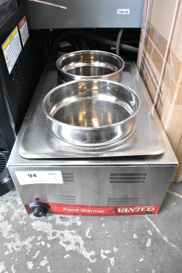 BRAND NEW SCRATCH AND DENT! 2024 Avantco 177W50 Stainless Steel 12" x 20" Full Size Electric Countertop Food Warmer. 120 Volts, 1 Phase. Tested and Working! - Image 1 of 7