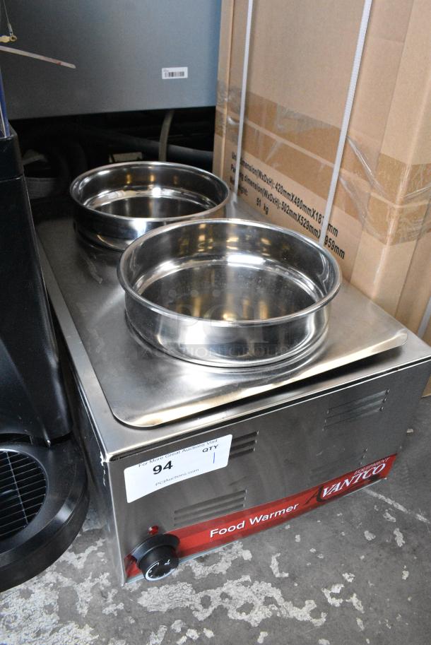 BRAND NEW SCRATCH AND DENT! 2024 Avantco 177W50 Stainless Steel 12" x 20" Full Size Electric Countertop Food Warmer. 120 Volts, 1 Phase. Tested and Working! - Image 2 of 7