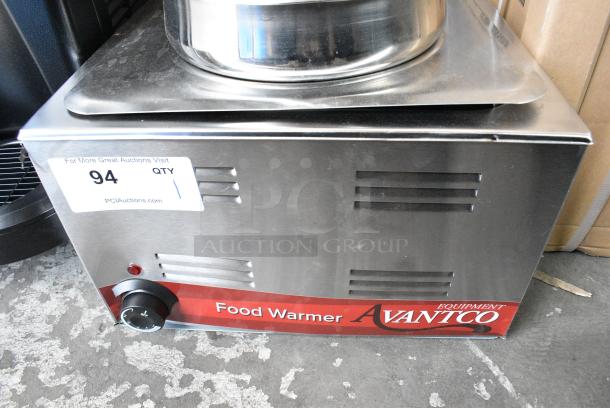 BRAND NEW SCRATCH AND DENT! 2024 Avantco 177W50 Stainless Steel 12" x 20" Full Size Electric Countertop Food Warmer. 120 Volts, 1 Phase. Tested and Working! - Image 4 of 7
