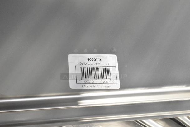 12 BRAND NEW SCRATCH AND DENT! Items Including 407BUNFULL Baker's Lane Full Size 18 Gauge Non-Stick 18" x 26" Black Wire in Rim Aluminum Bun / Sheet Pan / Tray, 4070110 Choice Full Size Stainless Steel Solid Steam Table / Hotel Pan Cover. 12 Times Your Bid! - Image 8 of 8