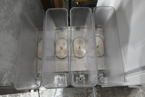 2018 Crathco CS-4E/2D/3D-16 Stainless Steel Commercial Countertop 4 Hopper Refrigerated Beverage Machine. 120 Volts, 1 Phase. Tested and Powers On But Does Not Get Cold - Image 7 of 9