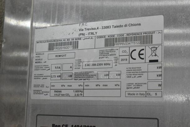 2019 Piper Products RCM121T Stainless Steel Commercial Blast Chiller on Commercial Casters. 208-240 Volts. - Image 7 of 7