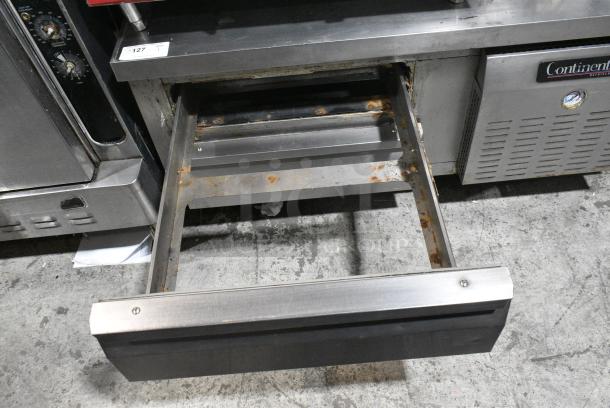 Continental Stainless Steel Commercial 2 Drawer Chef Base on Commercial Casters. 115 Volts, 1 Phase. Tested and Working! - Image 5 of 6
