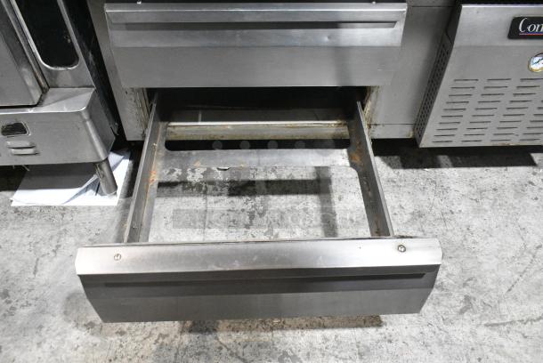 Continental Stainless Steel Commercial 2 Drawer Chef Base on Commercial Casters. 115 Volts, 1 Phase. Tested and Working! - Image 6 of 6