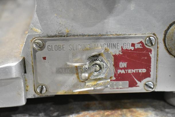 Globe 860 Stainless Steel Commercial Countertop Meat Slicer. 115 Volts, 1 Phase. Tested and Working! - Image 7 of 7