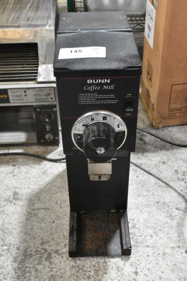 Bunn G1 HD Metal Commercial Countertop Coffee Bean Grinder. 120 Volts, 1 Phase. Tested and Working! - Image 1 of 7
