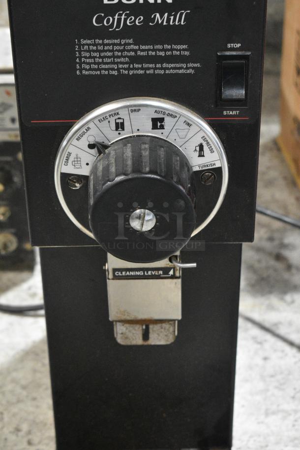 Bunn G1 HD Metal Commercial Countertop Coffee Bean Grinder. 120 Volts, 1 Phase. Tested and Working! - Image 3 of 7