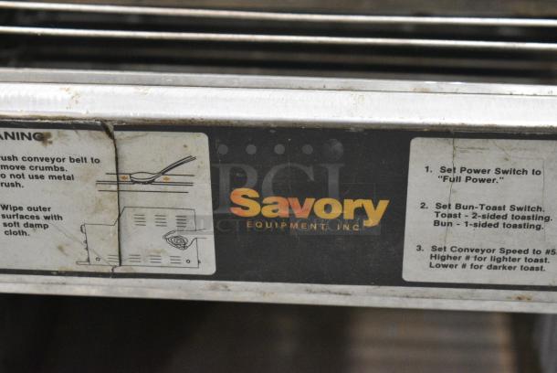 Merco Savory Metal Commercial Countertop Conveyor Toaster Oven. Cannot Test Due To Plug Style - Image 2 of 8