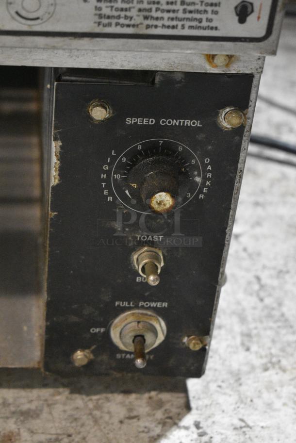 Merco Savory Metal Commercial Countertop Conveyor Toaster Oven. Cannot Test Due To Plug Style - Image 4 of 8