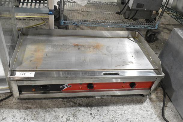 2024 Crosson EG-918C Stainless Steel Commercial Countertop Electric Powered Flat Top Griddle. 240 Volts. - Image 1 of 9