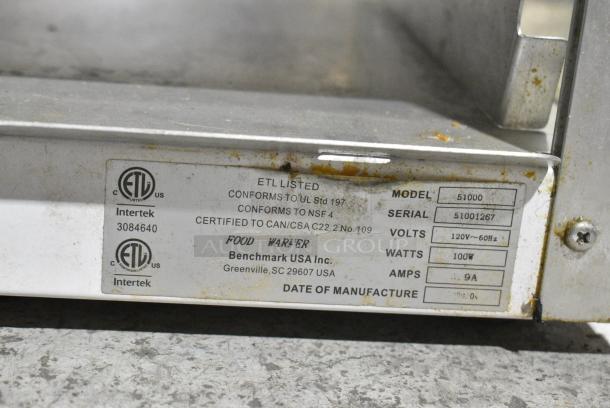 Benchmark 51000 Metal Commercial Countertop Nacho Merchandiser. 120 Volts, 1 Phase. Tested and Working! - Image 7 of 7