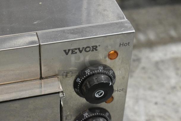 Vevor ZH-3M Stainless Steel Commercial Countertop Electric Powered 2 Deck Pizza Oven w/ Broken Cooking Stones. 110 Volts, 1 Phase. Tested and Working! - Image 3 of 8