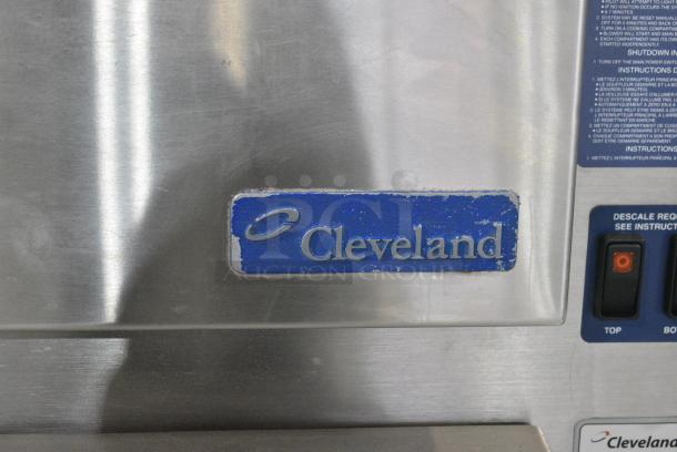 Cleveland 24CGA10.2 Gemini Stainless Steel Commercial Natural Gas Powered 2 Deck Stem Cabinet. 72,000 BTU. - Image 2 of 8