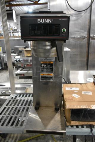 Bunn CW15-APS Stainless Steel Commercial Countertop Coffee Machine w/ Metal Brew Basket. 120 Volts, 1 Phase. - Item #1179317